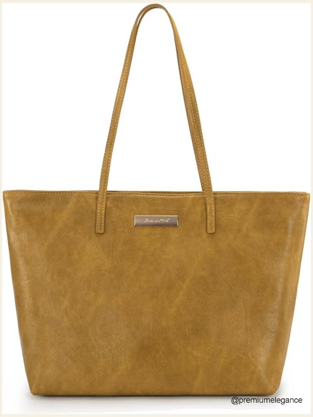 Medium Tote Bag with Zipper Lightweight Everyday Shoulder Work Travel Shopping